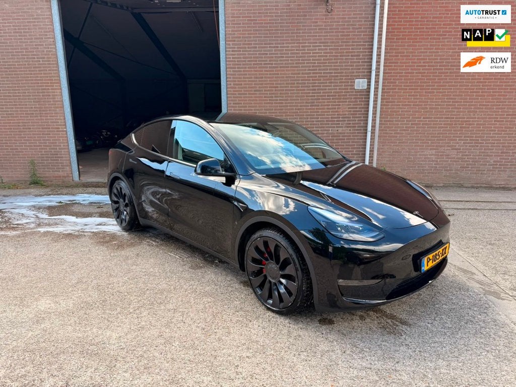 Tesla Model Y Performance AWD 75 kWh, Auto's, Tesla, Automaat, Gebruikt, Zwart, 462 pk