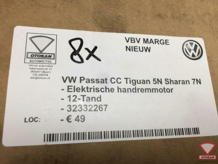 vw passat cc tiguan 5n sharan elekt. handremmotor 12 tand ni, Volkswagen, Volkswagen AG, Nieuw, Berliner Ring 2
38440  Wolfsburg, DE