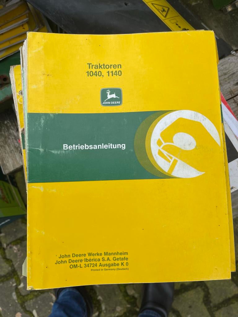 John Deere 1040/1140 Bedieningshandleiding (Duits), Boeken, Techniek, Gelezen, Overige onderwerpen, Ophalen of Verzenden