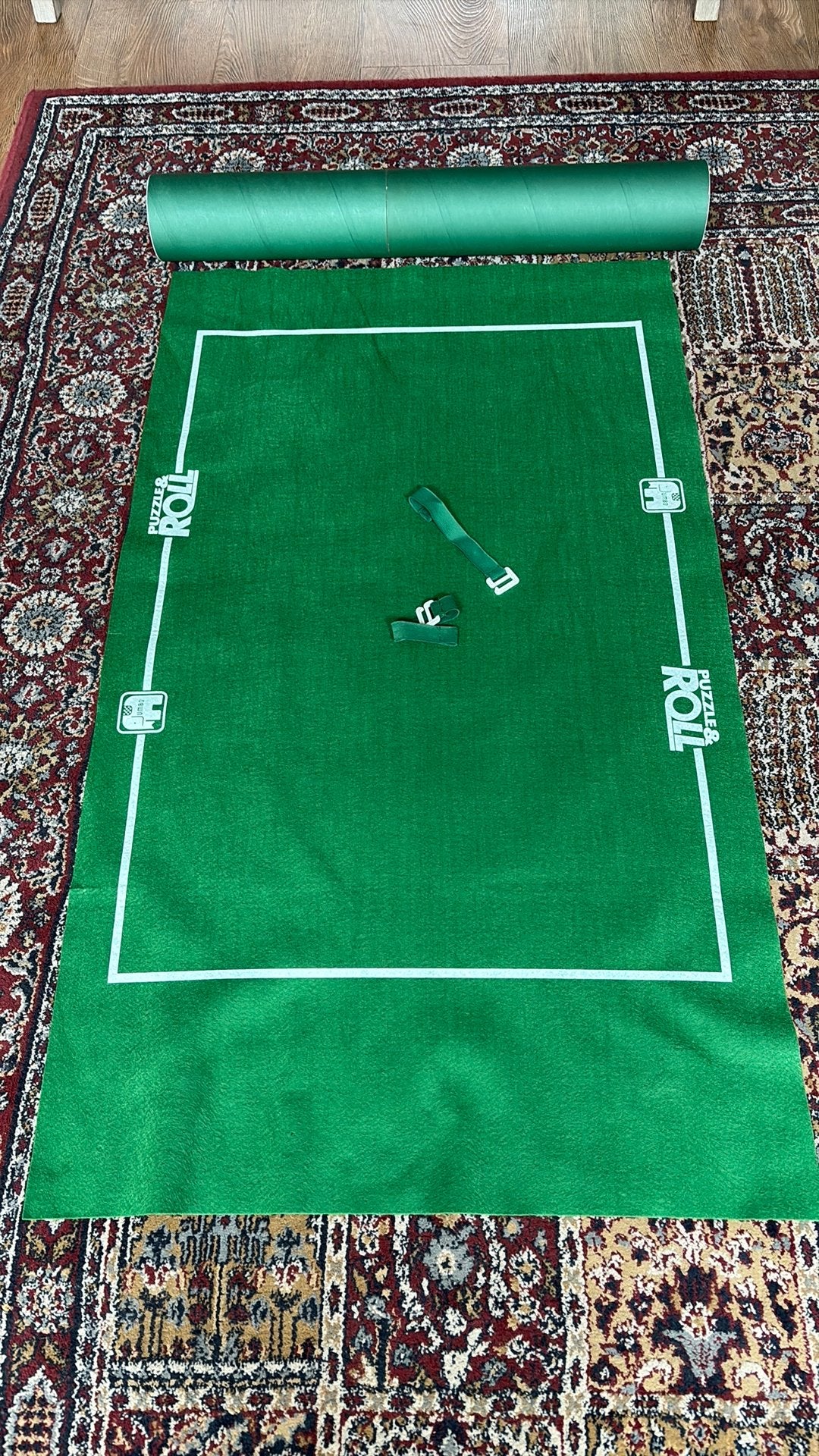 PUZZELMAT JUMBO MET ROL EN ELASTIEKEN VOOR 500-1000 stukjes, Ophalen of Verzenden, Zo goed als nieuw