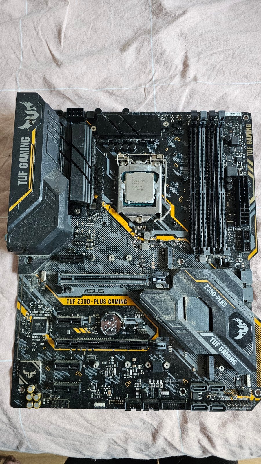 ASUS TUF Z390-PLUS GAMING Moederbord met Intel i7-8700K, Computers en Software, Moederborden, Gebruikt, LGA 1151, DDR4, Ophalen of Verzenden