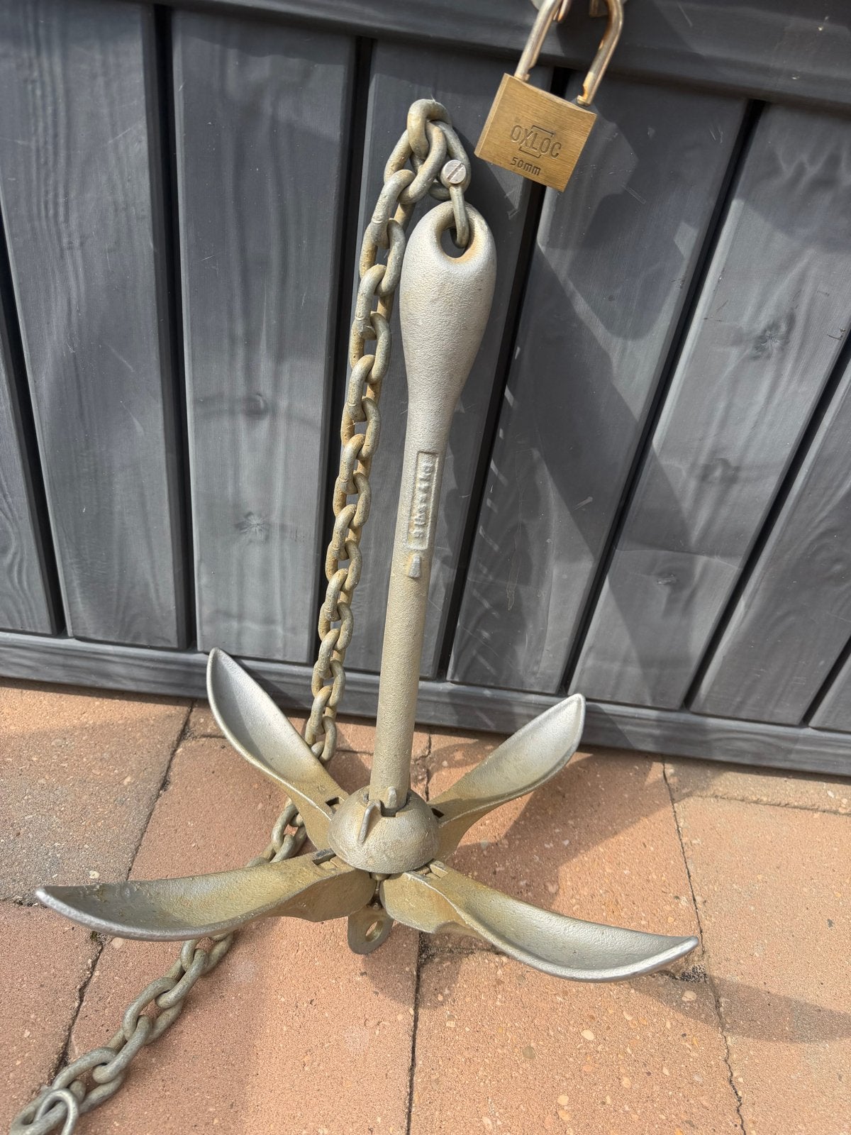 Anker met ketting - Opvouwbaar, Ophalen of Verzenden, Gebruikt, Overige typen