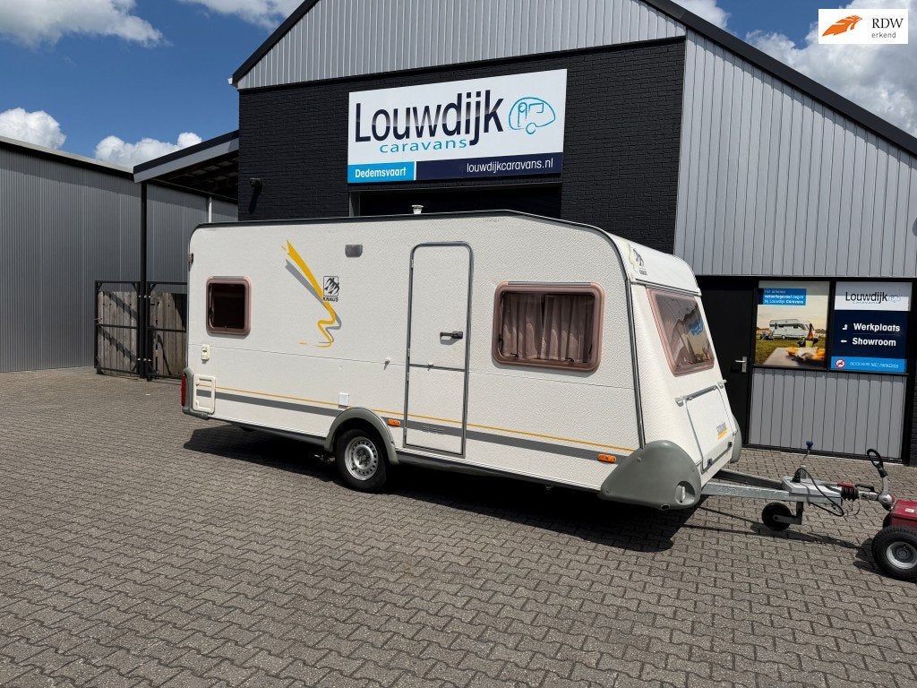 KNAUS Südwind 450 TF ’01 (Mover, Fransbed), Caravans en Kamperen, Rondzit, Vast bed, Bedrijf, 6 tot 7 meter