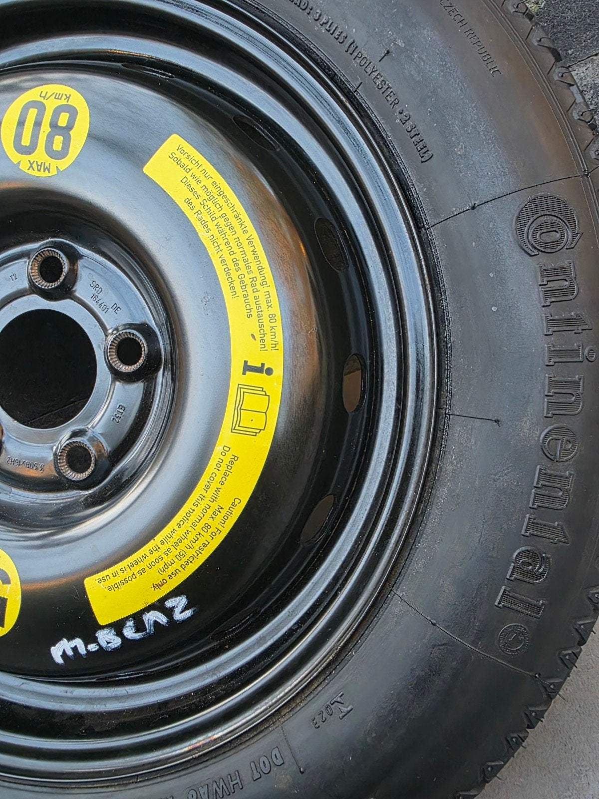 Continental thuiskomer 125/90 R16 98M, 16 inch, Banden en Velgen, Nieuw, Ophalen of Verzenden