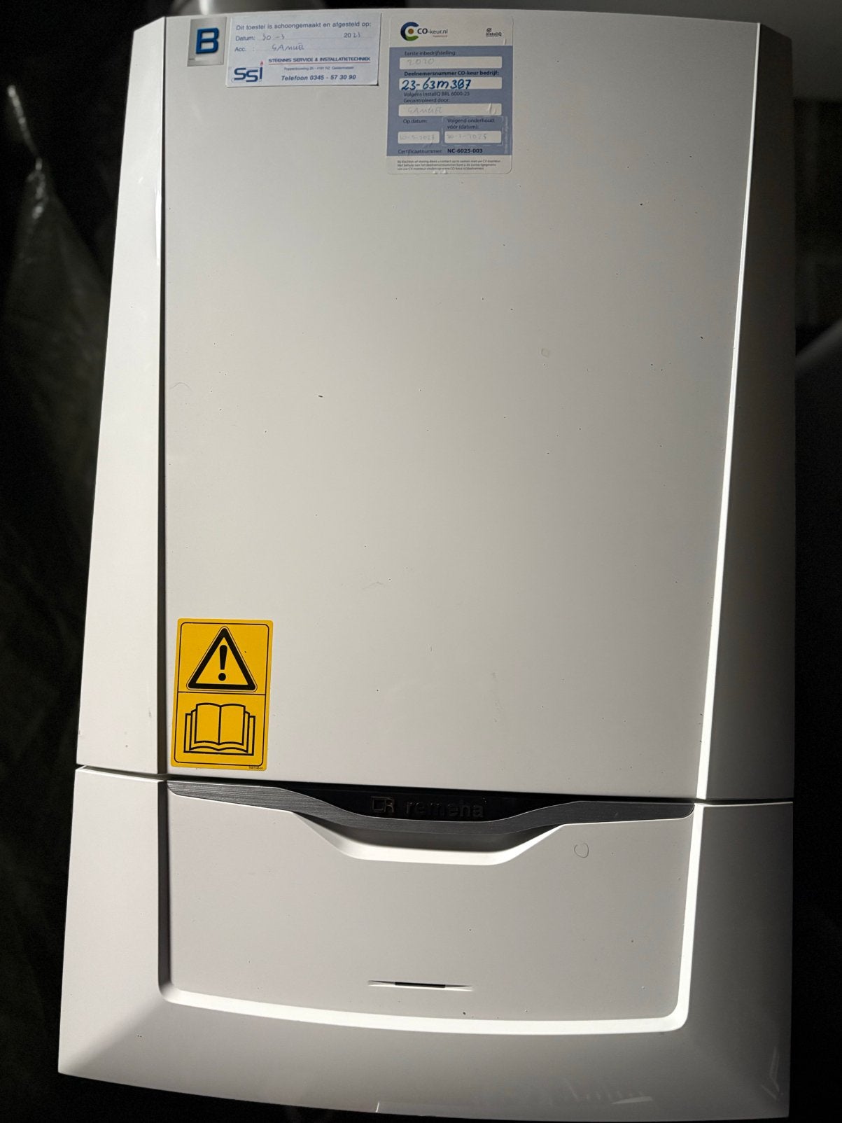 Remeha Calenta ACE 40C cv ketel, Ophalen