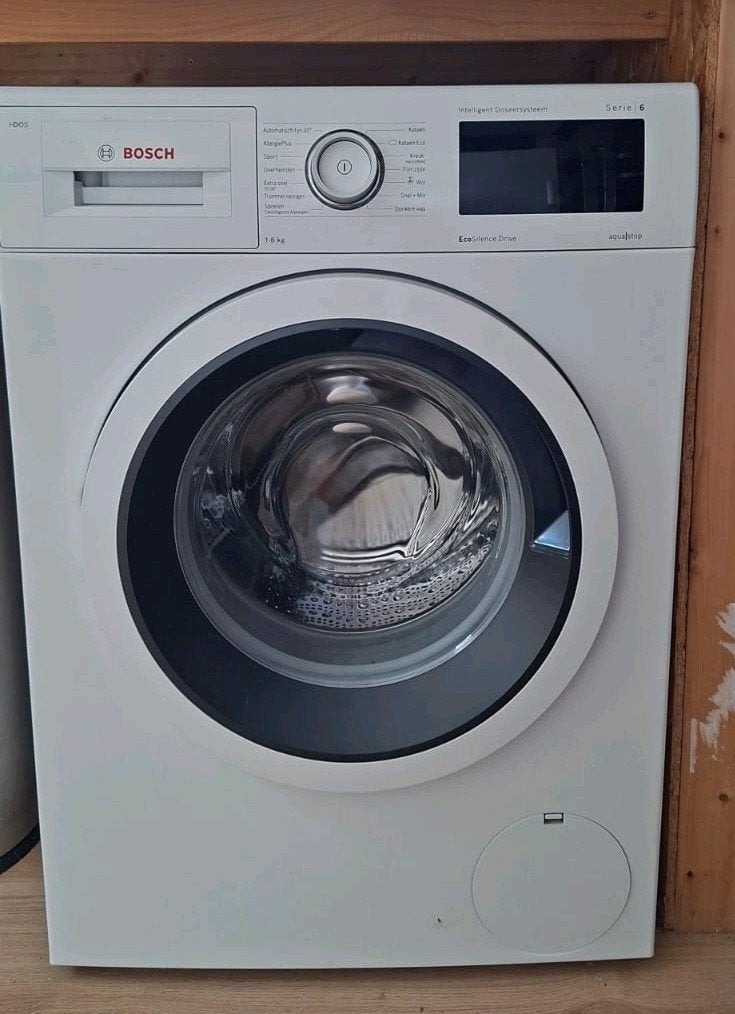 Bosch Serie 6 Wasmachine - 8 kg - EcoSilence Drive +i-DOS, Ophalen, 1200 tot 1600 toeren, Energieklasse A of zuiniger, 8 tot 10 kg