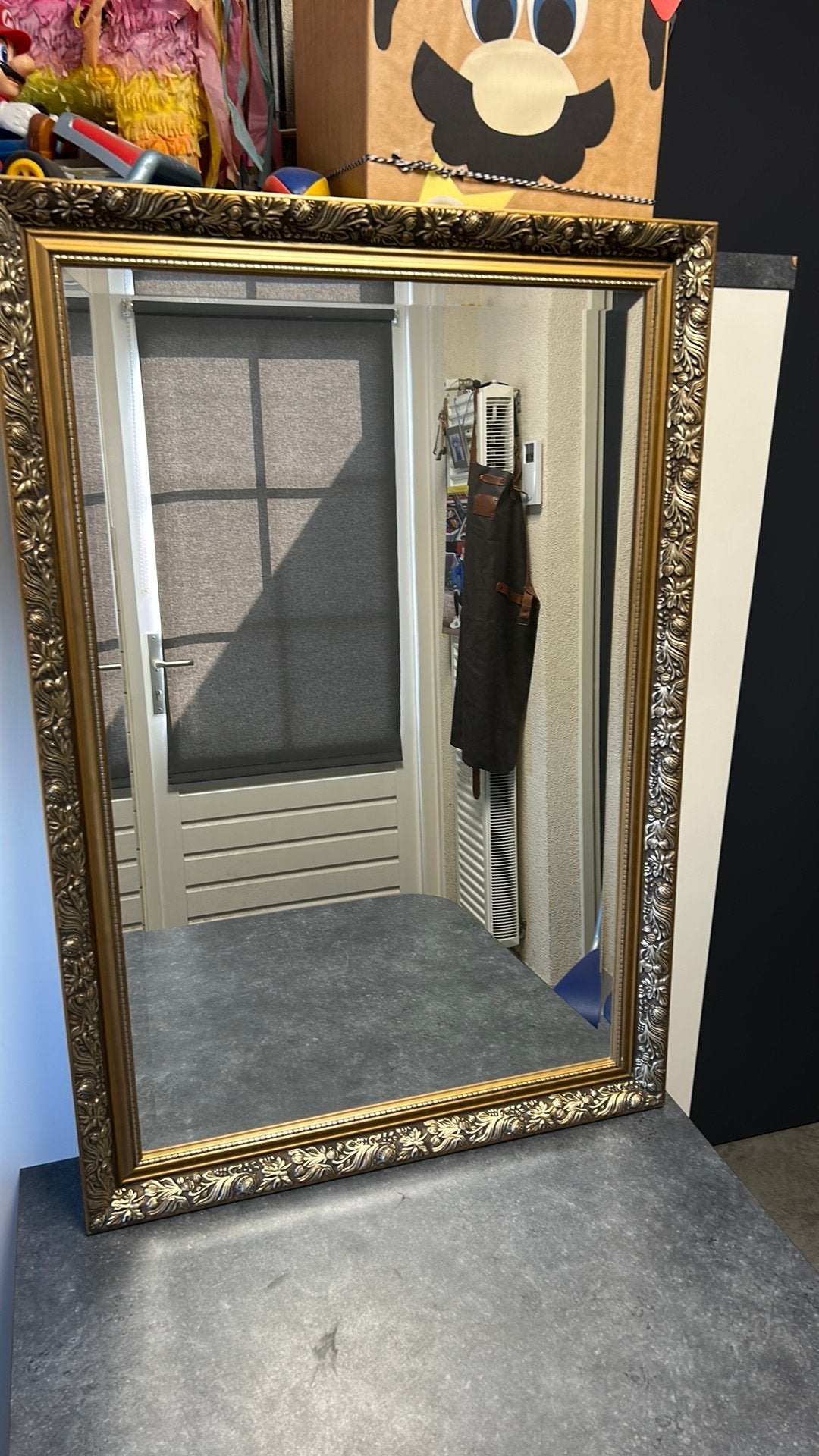Mooie grote spiegel. 97 x 66 cm., Ophalen, Rechthoekig, 50 tot 100 cm, Minder dan 100 cm