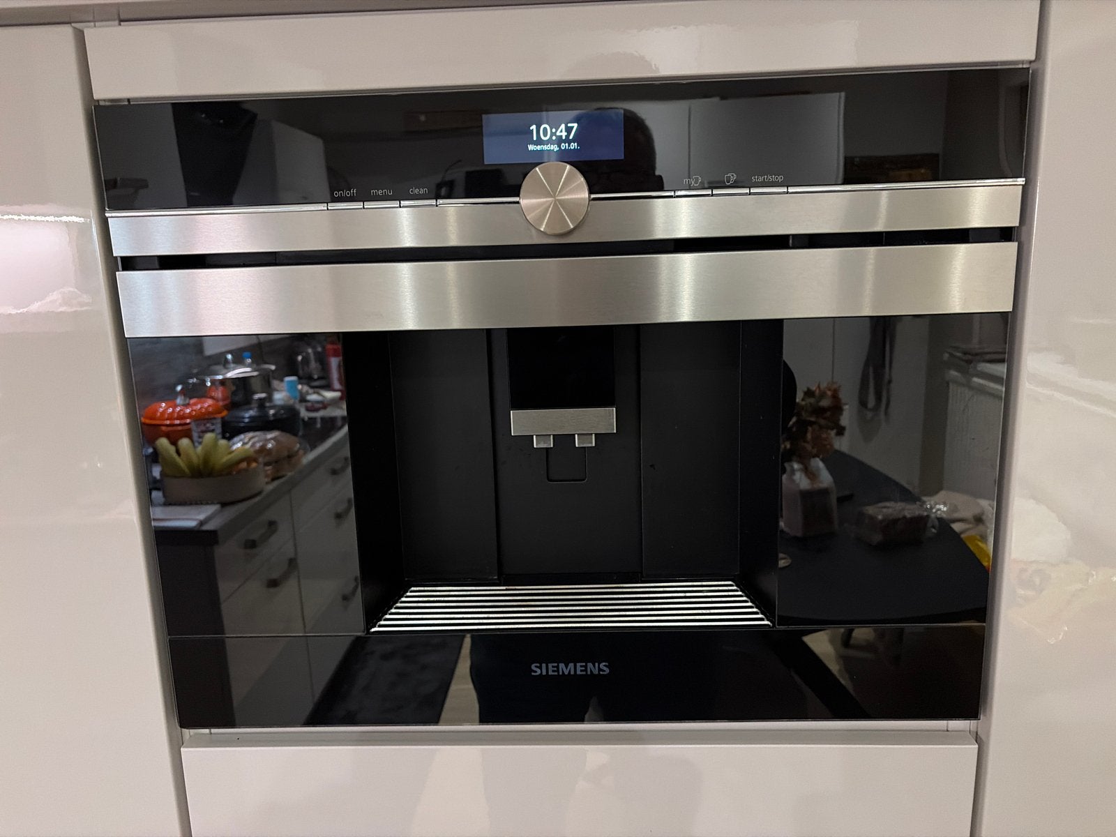 Siemens CT636LES1/01 Inbouw Koffiemachine, Witgoed en Apparatuur, Afneembaar waterreservoir, Gebruikt, 10 kopjes of meer, Koffiemachine