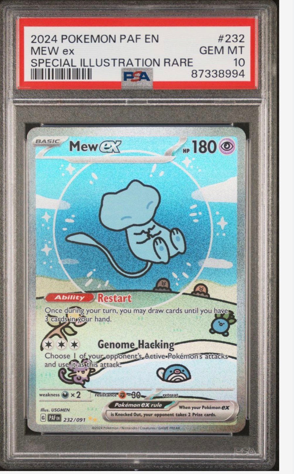 Op zoek naar Bubble Mew PSA 10, Ophalen, Zo goed als nieuw