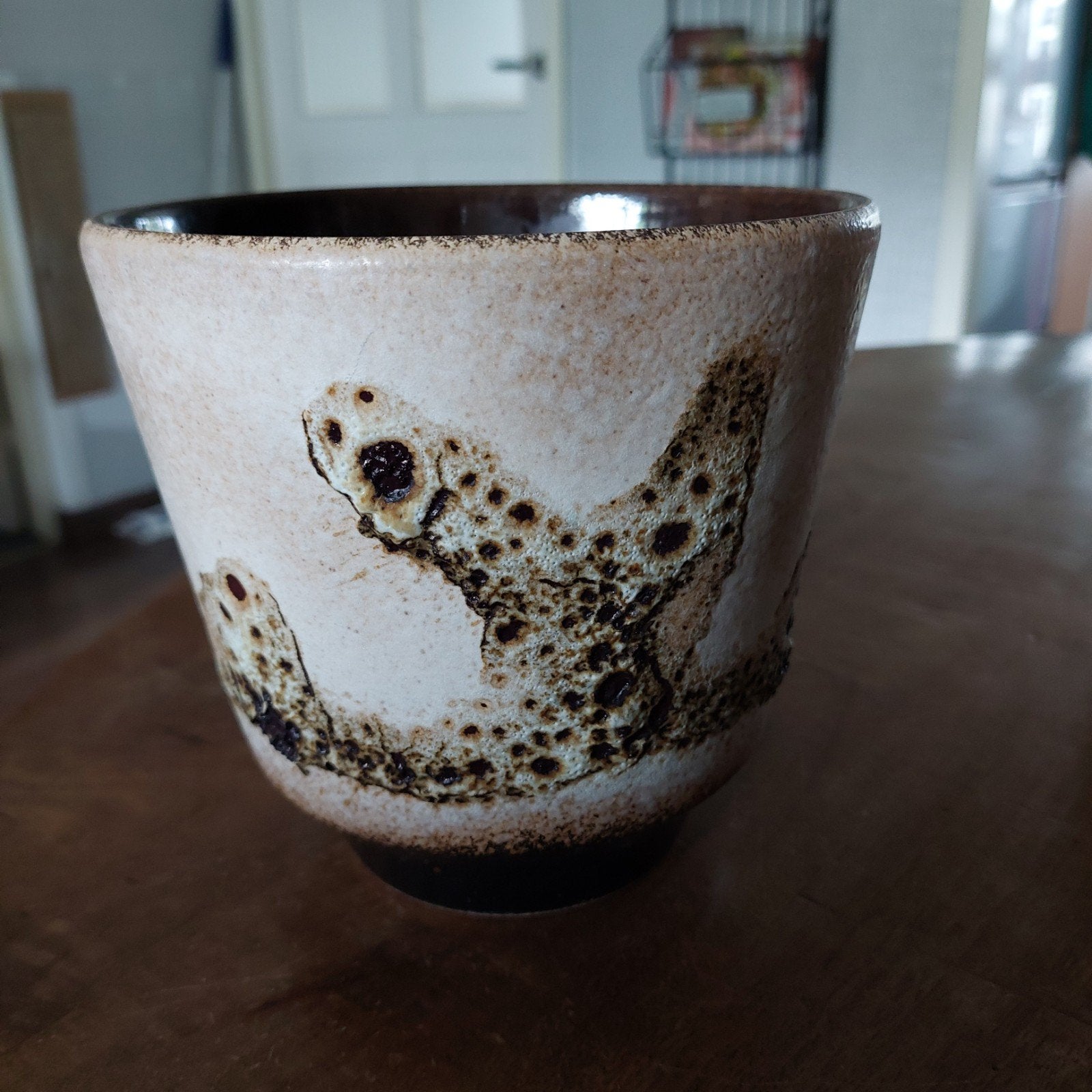 Vintage West Germany Bloempot Fat Lava Keramiek, Ophalen of Verzenden