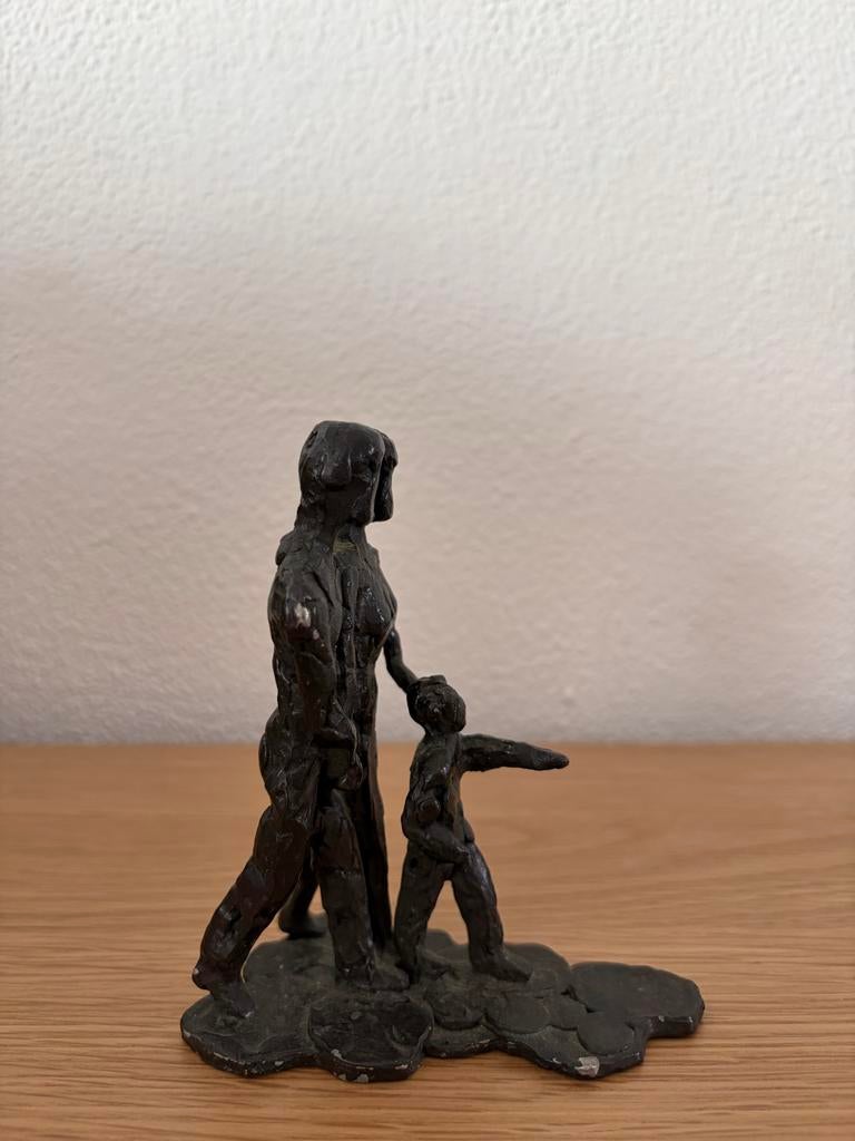 Jaap Hartman bronzen beeld: Gezin met kind, Antiek en Kunst, Kunst | Beelden en Houtsnijwerken, Groep mensen, Minder dan 20 cm