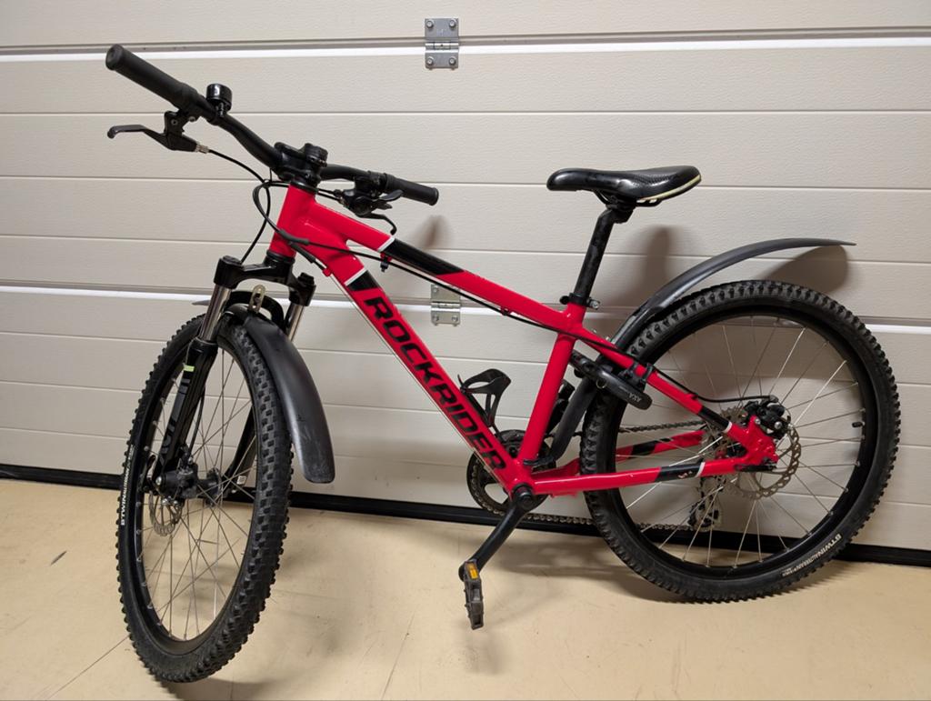 Mountainbike kind 24 inch Rockrider ST 900 9-12 jaar, Fietsen en Brommers, Fietsen | Mountainbikes en ATB, Gebruikt, Schijfrem
