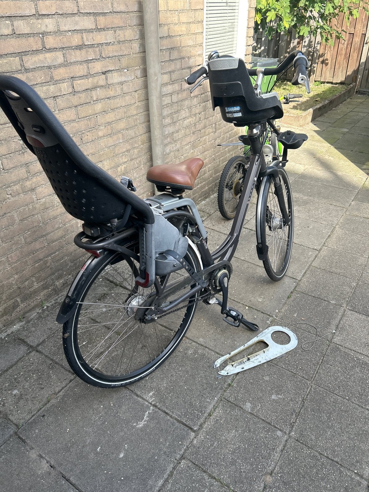 Sparta 28 inch fiets met kinderzitjes, Ophalen, Terugtraprem, Sparta, Versnellingen