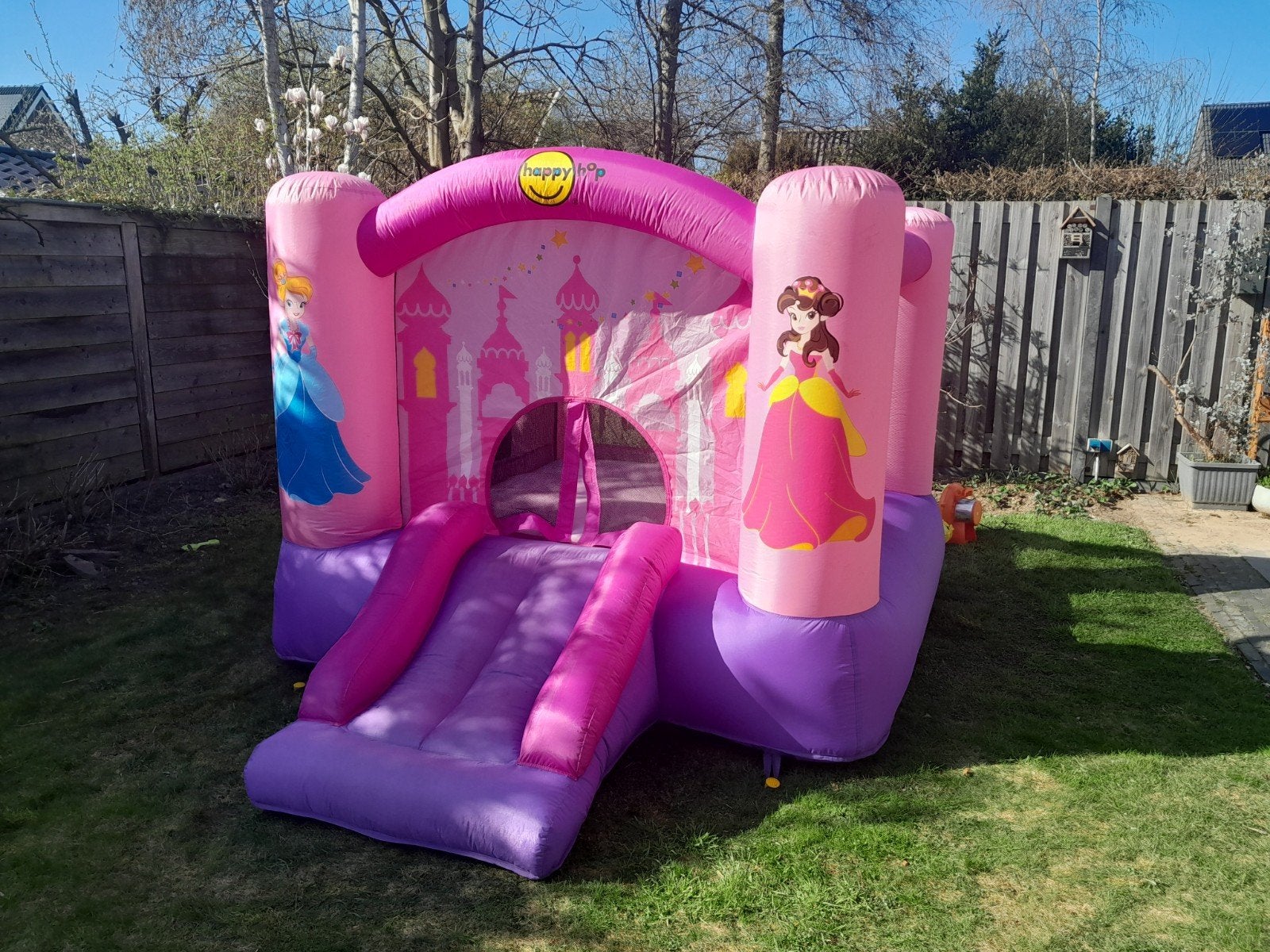 Prinsessen Springkasteel met Glijbaan - Happy Hop, Ophalen, Zo goed als nieuw