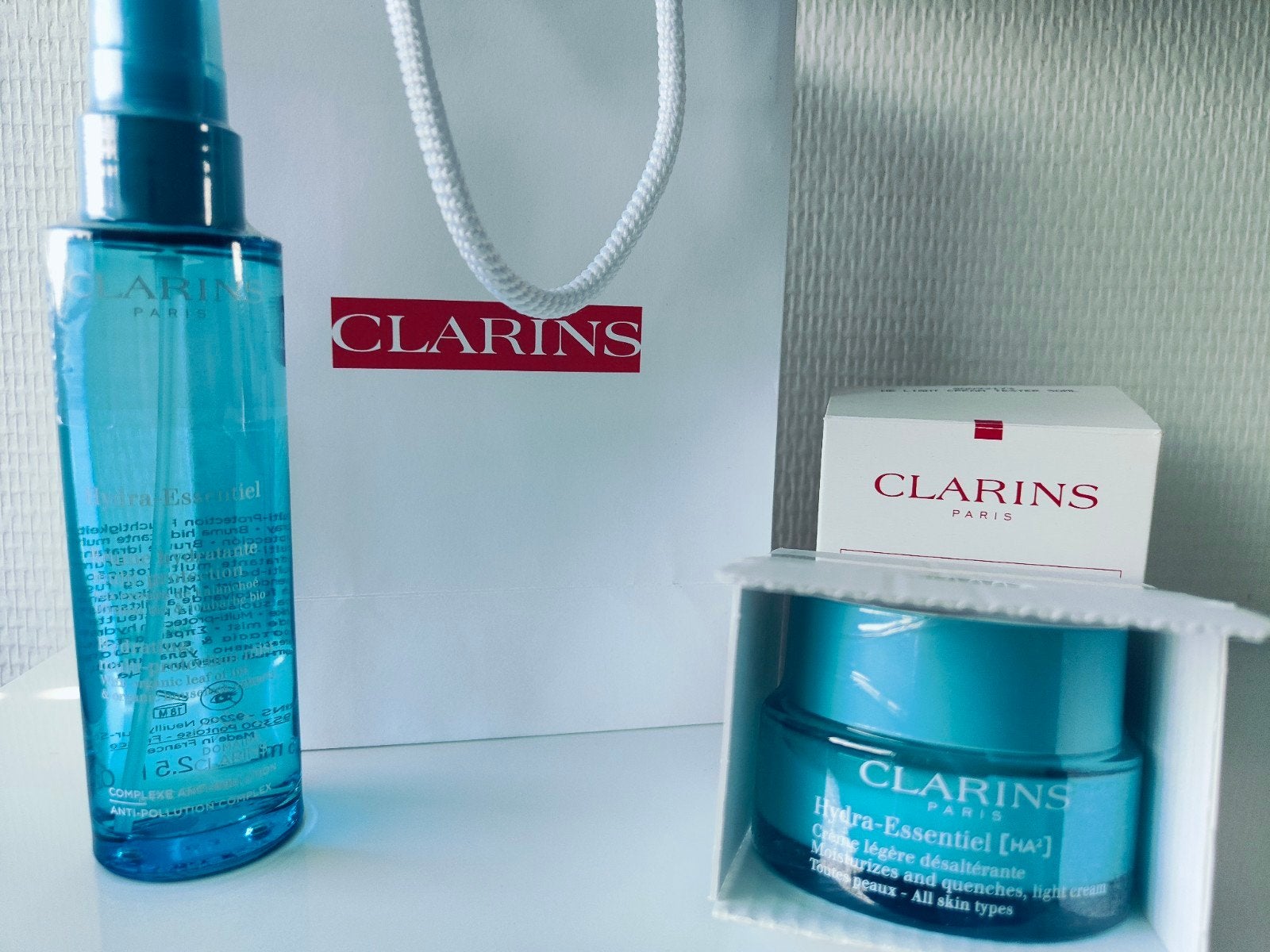 Clarins hydra crème en hydra mist, Ophalen, Nieuw, Gehele gezicht