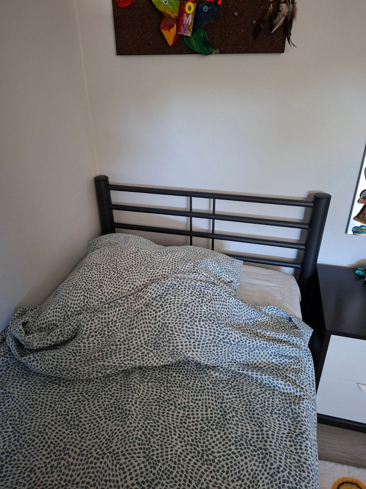 1 persoons bed, Ophalen, 90 cm, Eenpersoons, Zwart