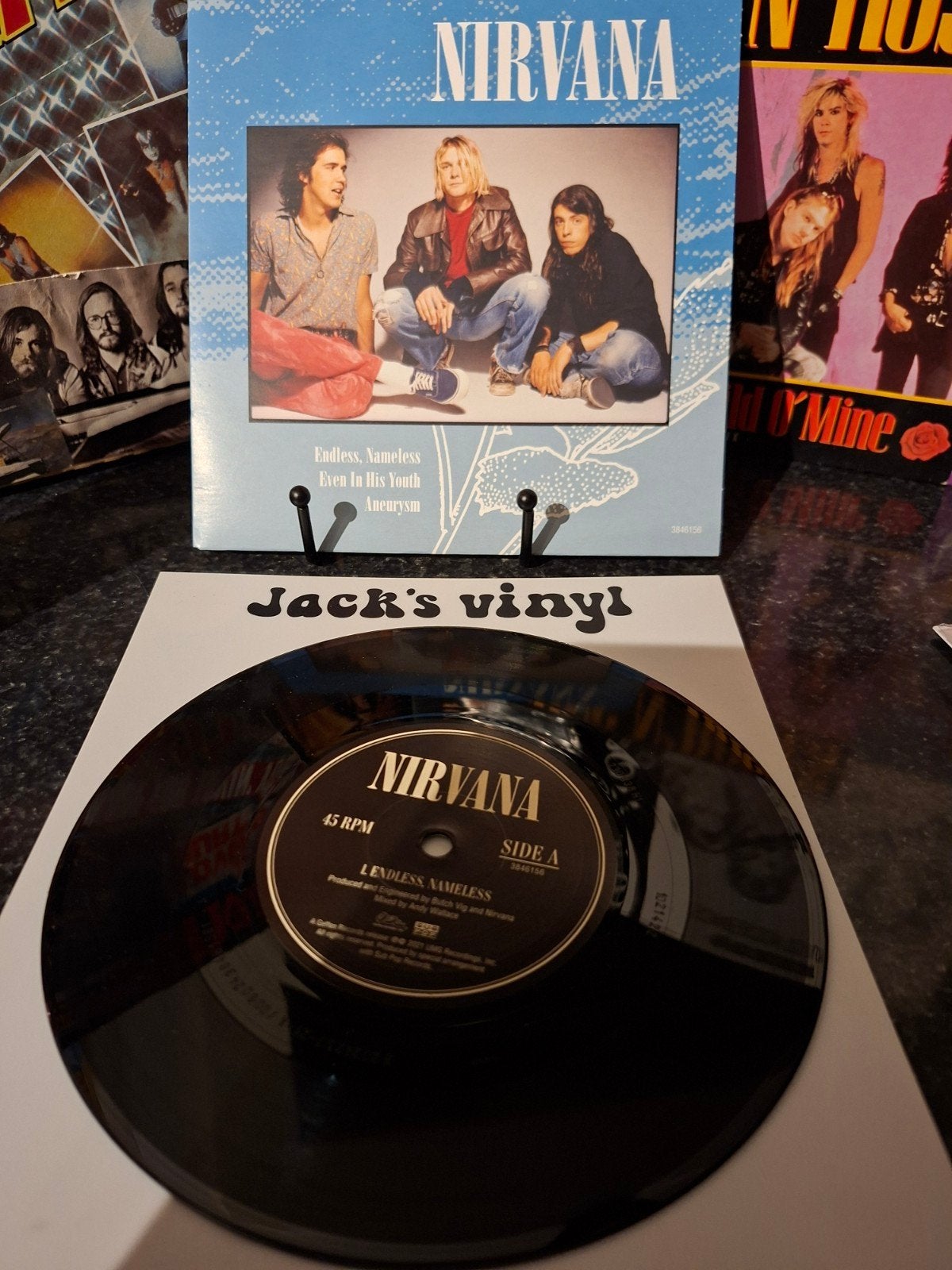 Nirvana - Endless, Nameless 7 inch vinyl single 1992, Cd's en Dvd's, 7 inch, Ophalen of Verzenden, Zo goed als nieuw, Beschermende buitenhoes