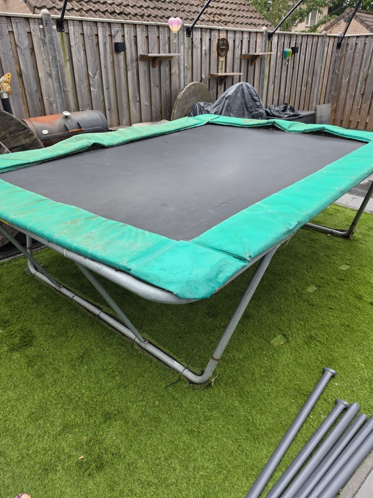 Grote rechthoekige trampoline, Kinderen en Baby's, Speelgoed | Buiten | Trampolines, Ophalen, Gebruikt