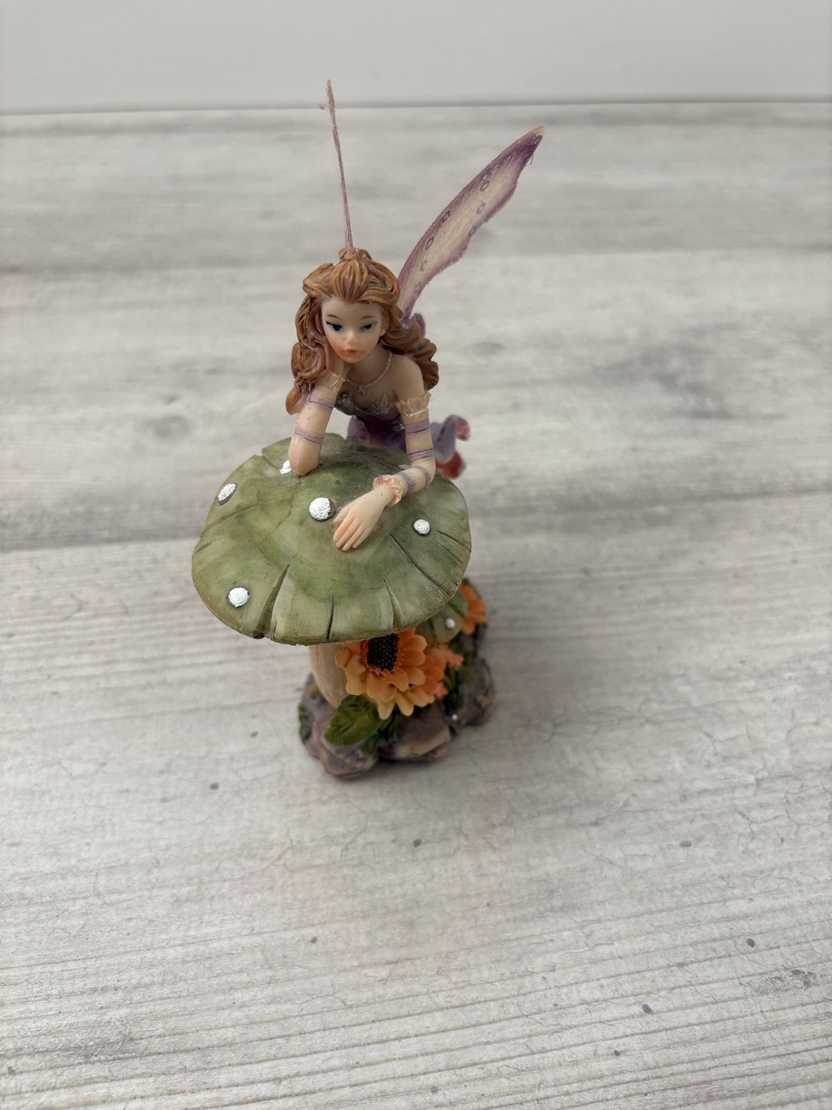 Efteling Droomvlucht Beeldje - Elfje op paddenstoel, Verzamelen, Efteling, Ophalen of Verzenden, Zo goed als nieuw, Beeldje of Poppetje