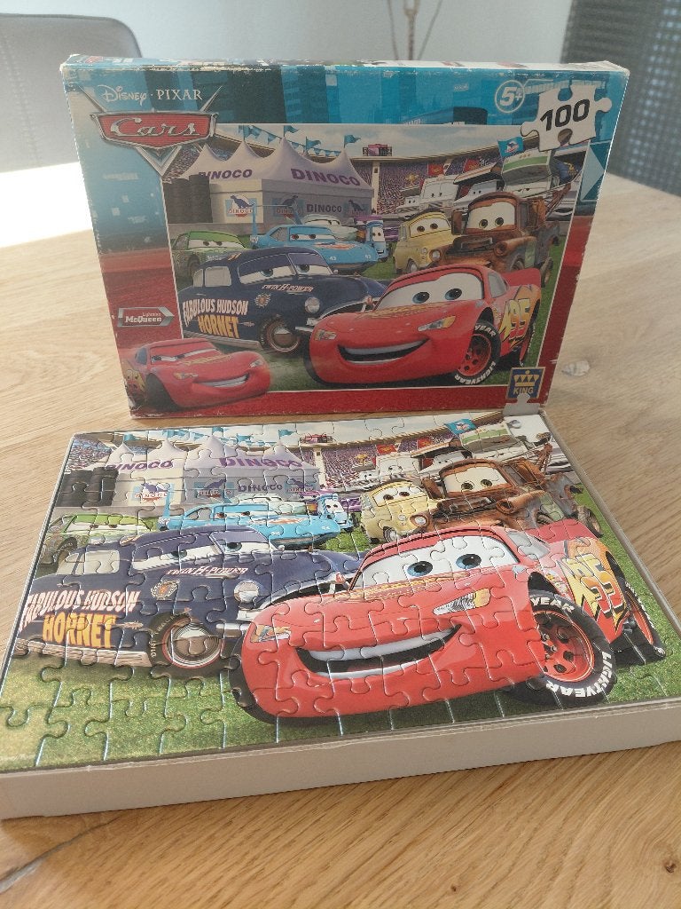 Puzzel Cars, Ophalen, Meer dan 50 stukjes, Gebruikt, 4 tot 6 jaar