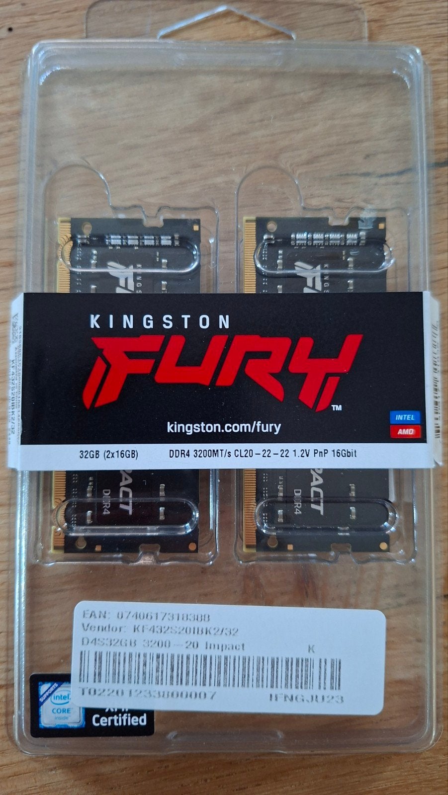 Kingston FURY Impact 32GB (2x16GB) DDR4 Laptop RAM Nieuw, 32 GB, DDR4, Nieuw, Ophalen of Verzenden