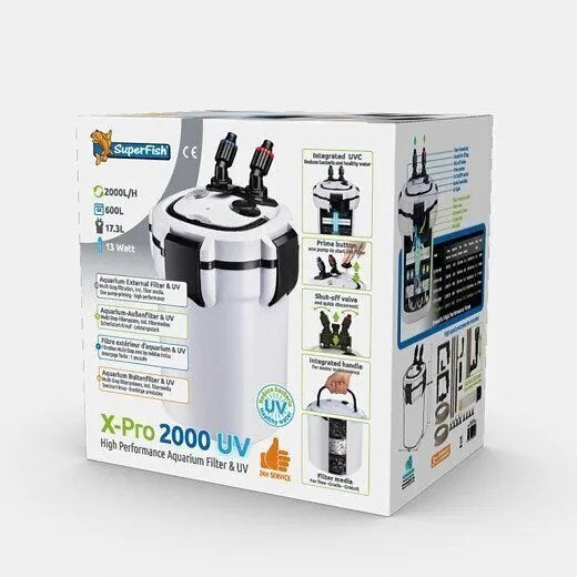 SuperFish buitenfilter X-Pro 2000 UV, Zo goed als nieuw, Superfish, Filter, Verzenden