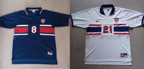 2 matchworn shirts USA jaren 90, Ophalen of Verzenden, Zo goed als nieuw, Buitenlandse clubs, Shirt