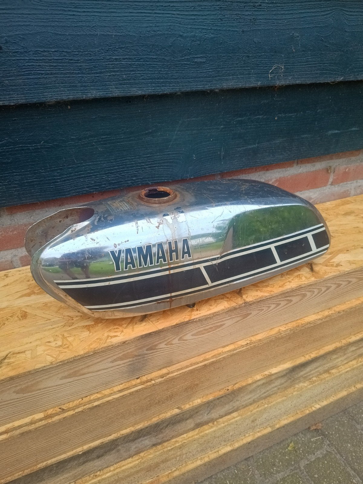 Yamaha FS1 benzinetank model 1J5 2F2 , 1976/1977/1978, Ophalen, Gebruikt, Tank, Yamaha