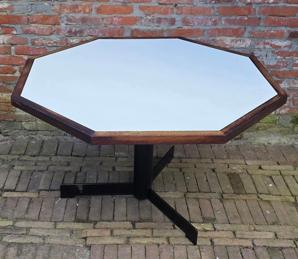 Vintage,  design Wengé eettafel.  OV Rotterdam. Jaren 70, Ophalen, Gebruikt, OV Rotterdam, Overige vormen