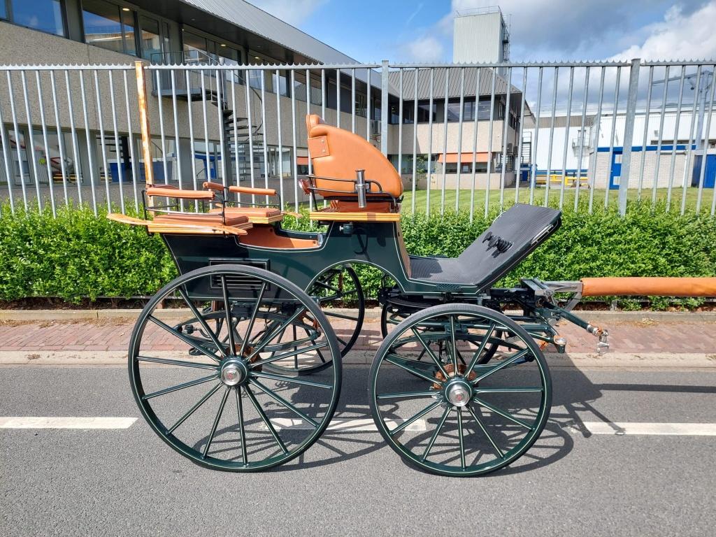 Presentatiewagen tweespan, Dieren en Toebehoren, Rijtuigen en Koetsen, Gebruikt, Paard
