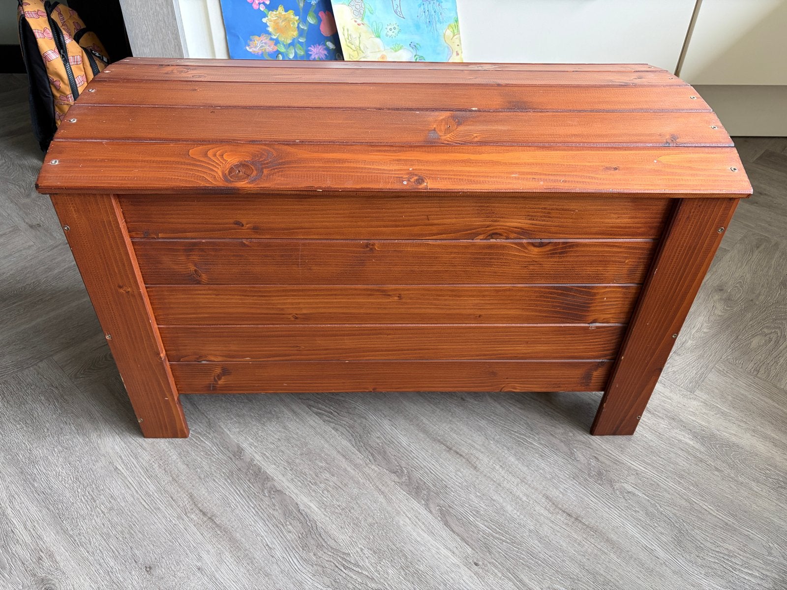 Houten dekenkist - 77x40x50 cm, Huis en Inrichting, Woonaccessoires | Kisten, Ophalen, 50 – 75, Minder dan 50 cm, Gebruikt