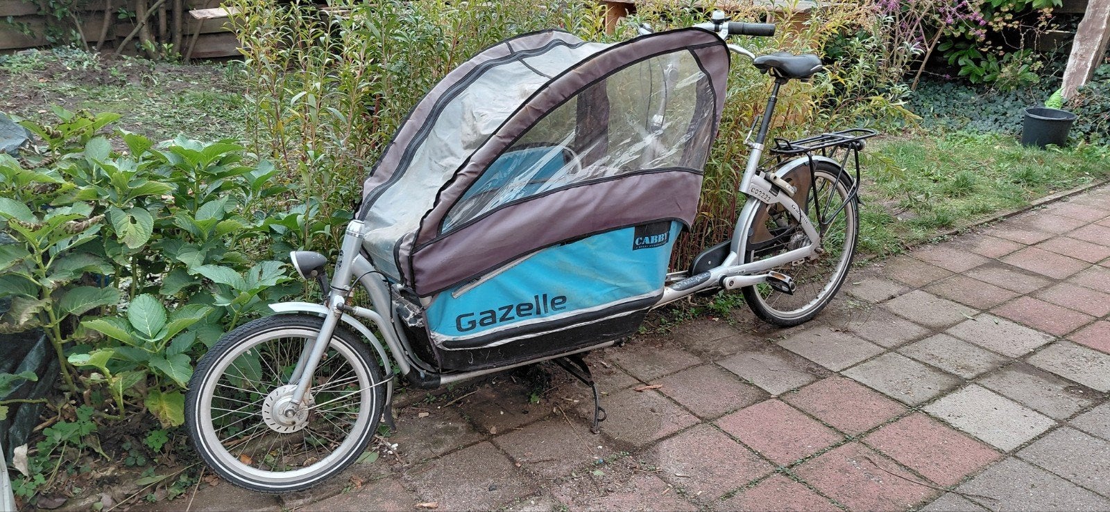 gazelle cabby, Fietsen en Brommers, Ophalen, Gebruikt, Huif, 2 kinderen