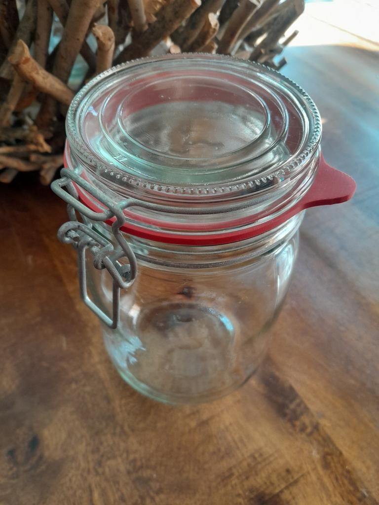 Nieuwe weckpot met beugelsluiting, Voorraadpot, Ophalen, Nieuw, Glas