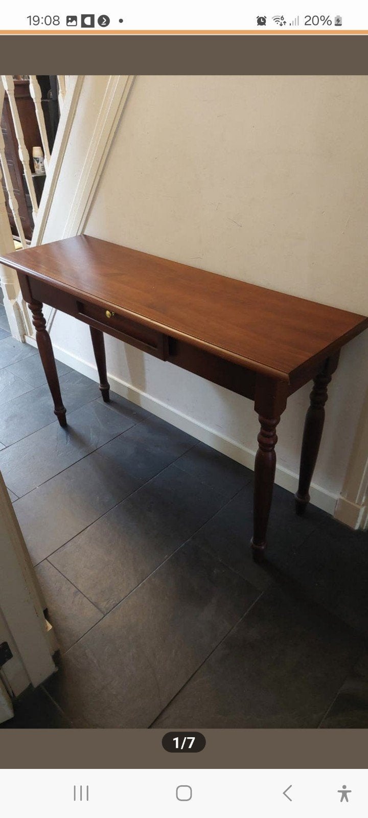 Sidetable, 100 tot 150 cm, Ophalen of Verzenden, Zo goed als nieuw, 25 tot 50 cm
