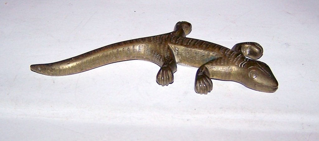 Koperen salamander. Izgs., Ophalen of Verzenden, Zo goed als nieuw, Dier