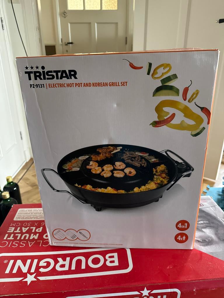 Tristar elektrische hot pot en Koreaanse grill set, Ophalen of Verzenden, Nieuw, Tafelgrill