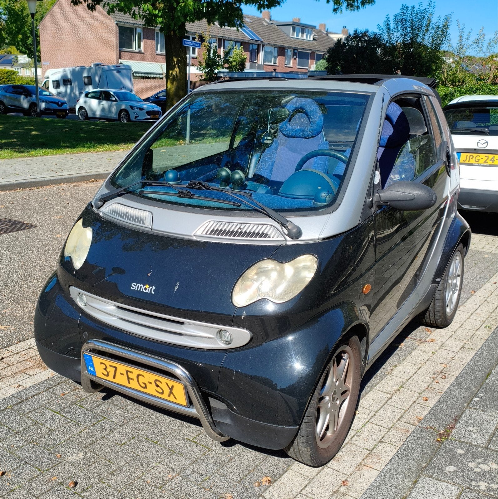 MCC Smart 0.6 40KW Cabrio AUT 2000 Grijs, Auto's, Automaat, Achterwielaandrijving, 54 pk, 18 €/maand