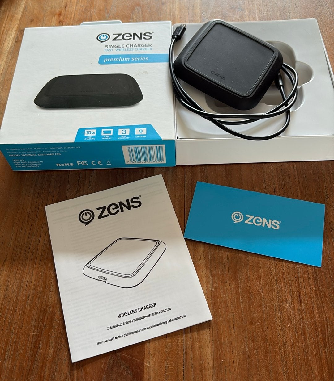 ZENS draadloze snellader premium series, Telecommunicatie, Mobiele telefoons | Telefoon-opladers, Ophalen, Draadloze oplader, Universeel
