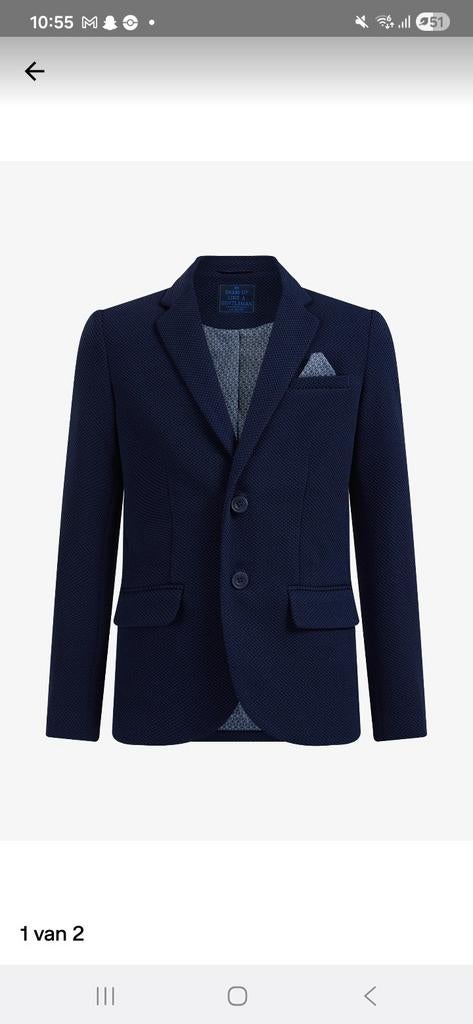 Jongens kostuum / trouwpak donkerblauw 110/116, Ophalen of Verzenden, Zo goed als nieuw, Jongen