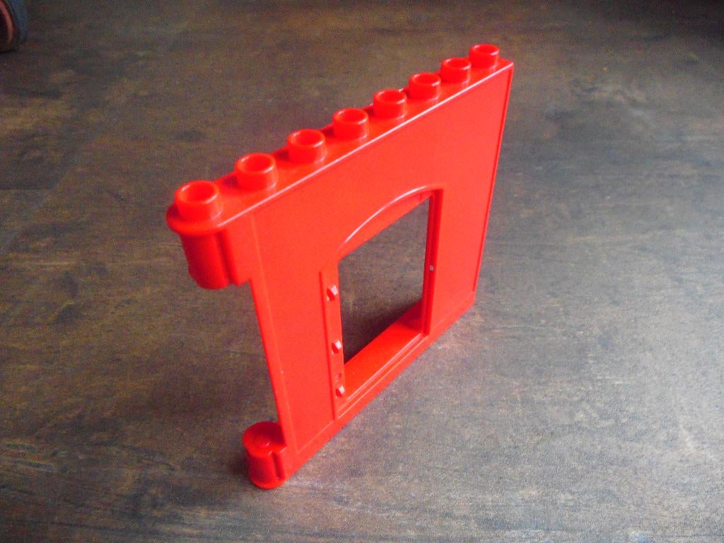 Lego Duplo Wall 1x8x6 with Door Opening (zie foto's) 2, Ophalen of Verzenden, Gebruikt, Losse stenen, Duplo