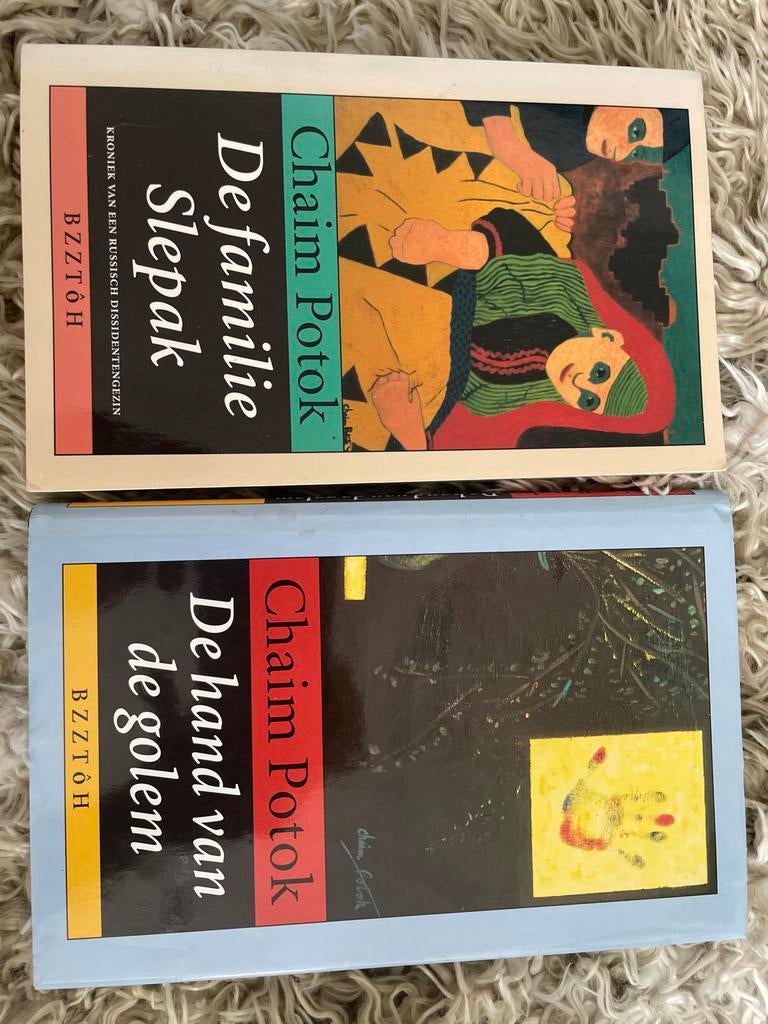 Chaim Potok Boeken: De familie Slepak & De hand van de golem, Boeken, Ophalen of Verzenden, Gelezen, Nederland