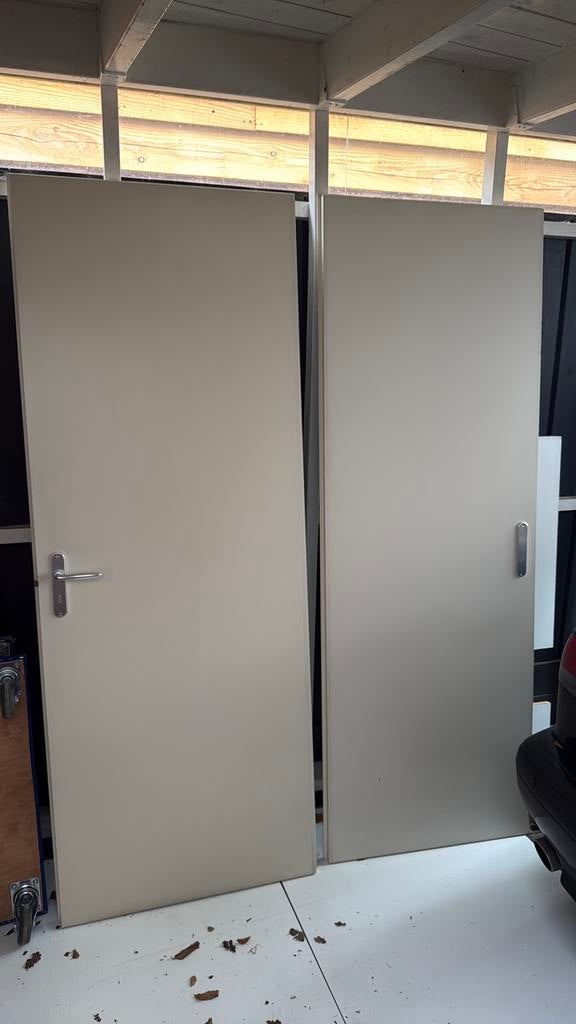 Binnendeuren met beslag, diverse maten, opdekdeuren, Ophalen, Gebruikt, 80 tot 100 cm, Binnendeur