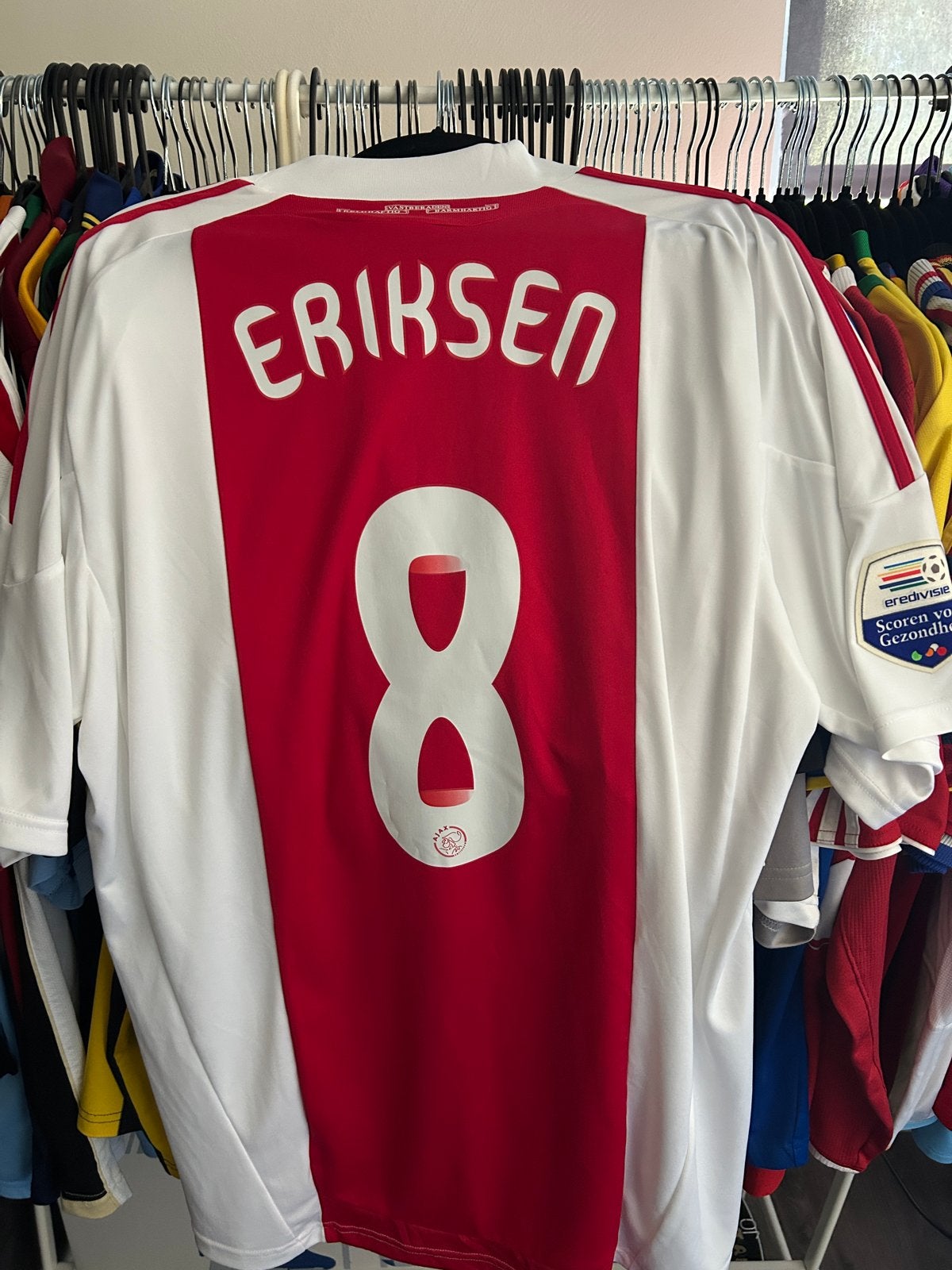 Ajax Thuisshirt 2009/2010 Eriksen #8 Maat XL, Maat 56/58 (XL), Ophalen of Verzenden, Zo goed als nieuw, Voetbal