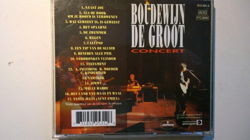 Boudewijn de Groot - Concert, Ophalen of Verzenden, Zo goed als nieuw, Pop, Album