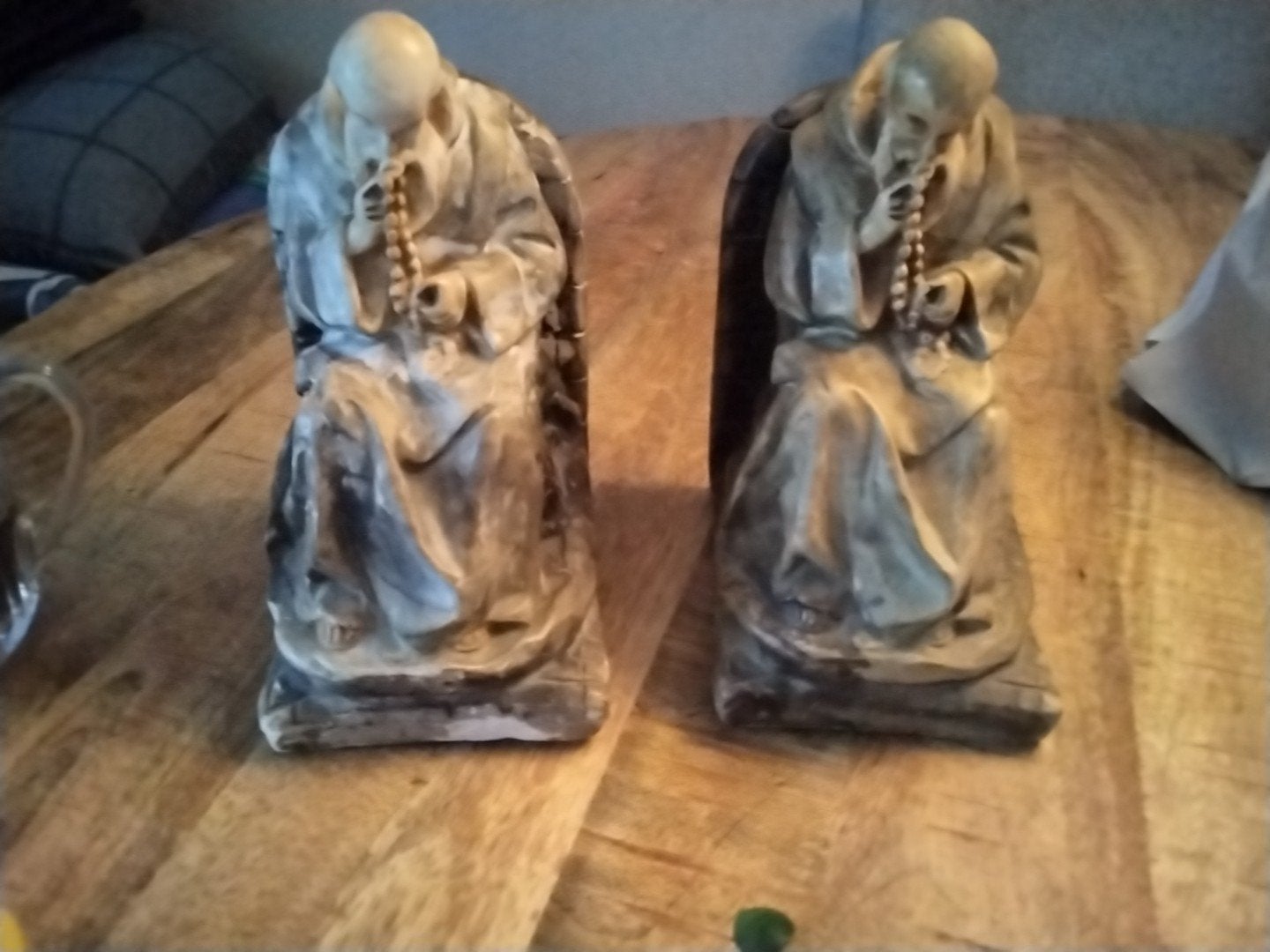 Vintage Monnik Boekensteunen - Set van 2, Ophalen