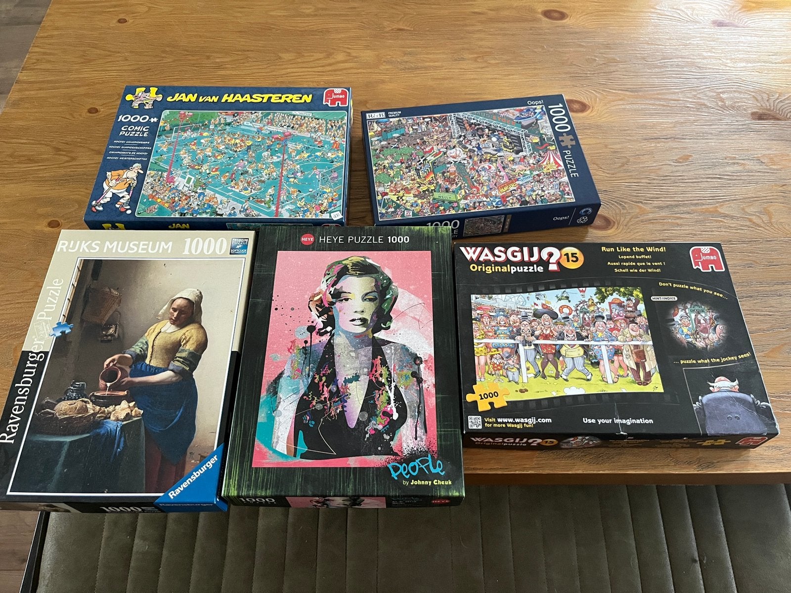 Verschillende puzzels, Ophalen of Verzenden, 500 t/m 1500 stukjes, Zo goed als nieuw, Legpuzzel