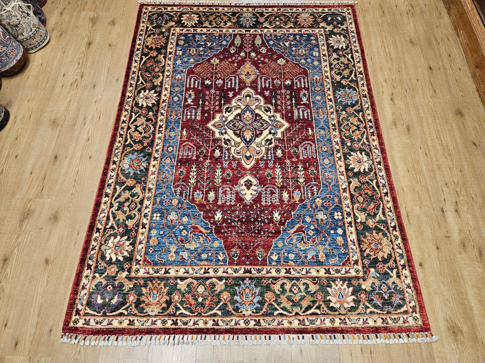 Handgeknoopt oosters tapijt loribaf 206x149