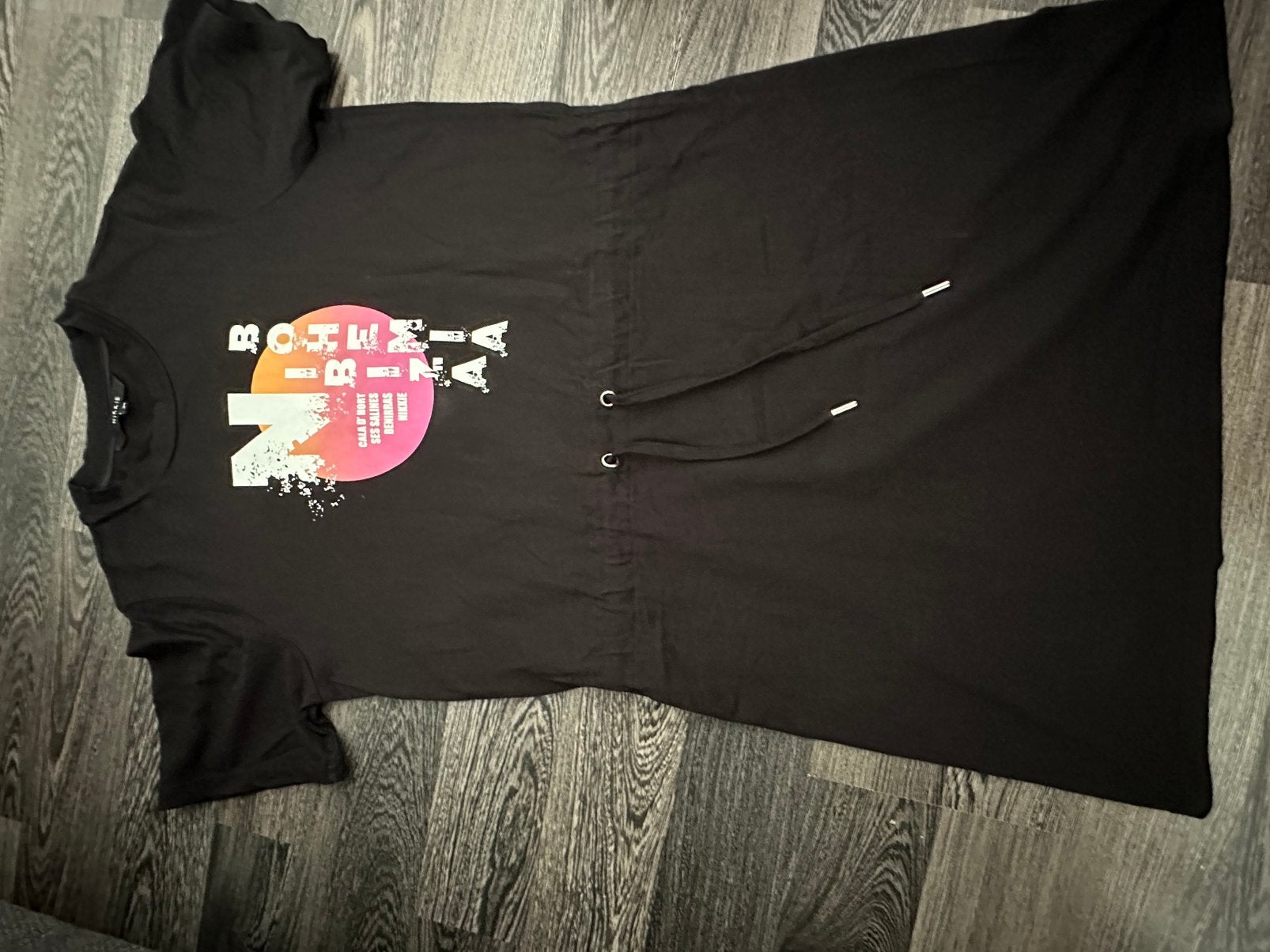 Jurk nikkie, Kleding | Dames, Ophalen of Verzenden, Zo goed als nieuw, Zwart, Boven de knie