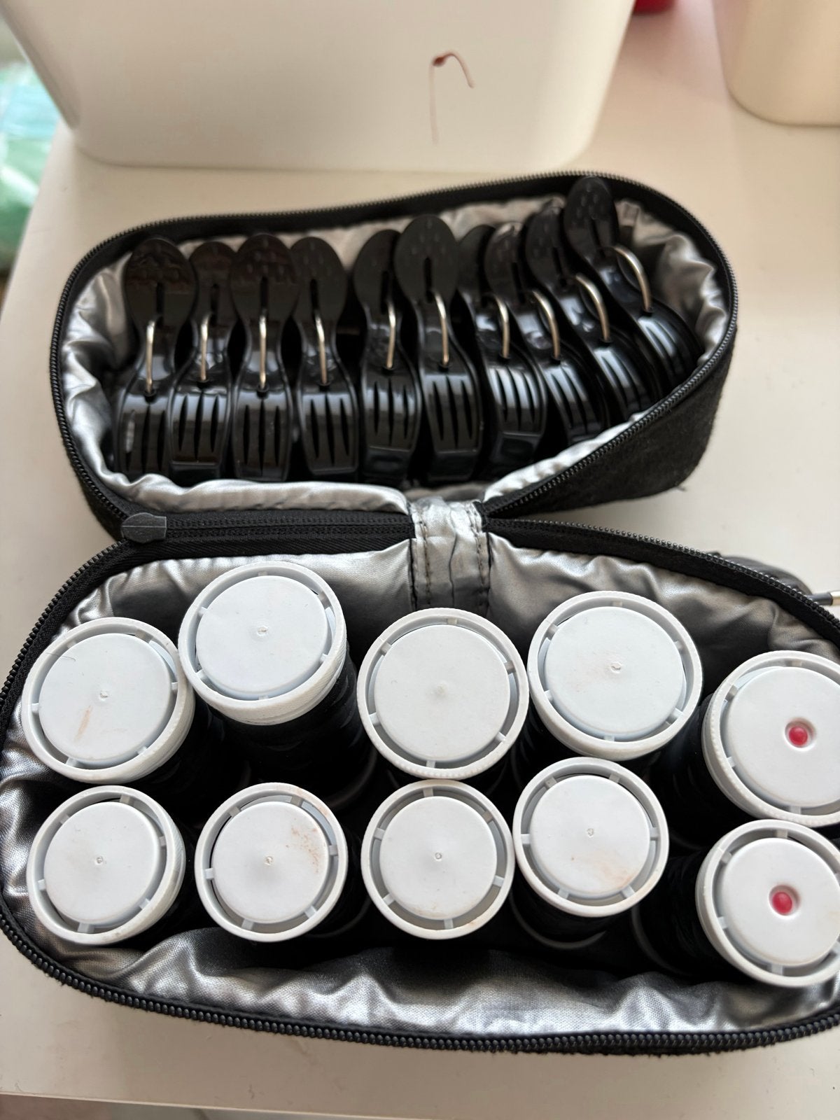 Carmen krulset met 10 rollers en clips, Ophalen of Verzenden, Gebruikt, Haarverzorging
