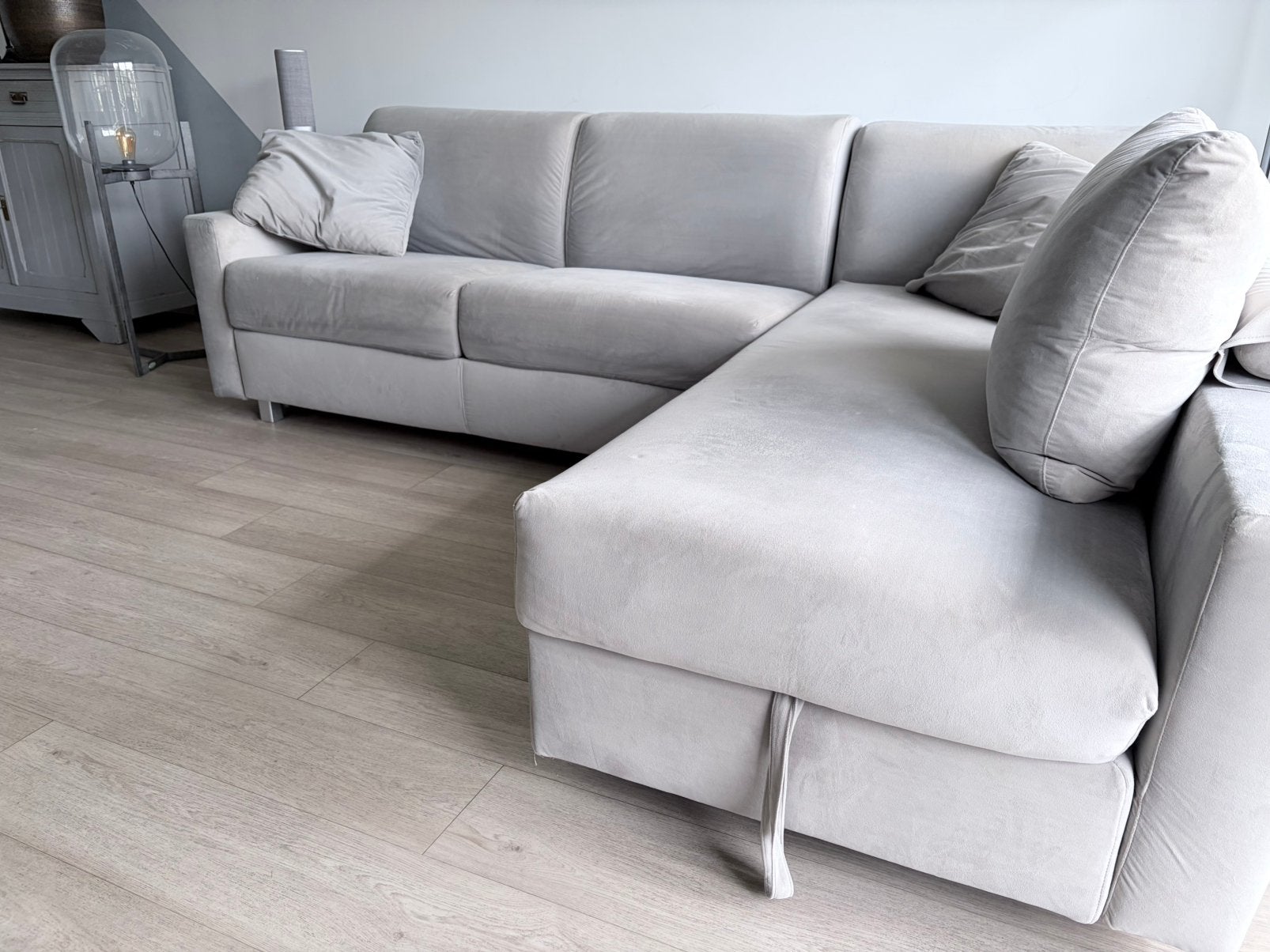 Zeer degelijke hoekbank met volwaardige slaapfunctie (140cm), Huis en Inrichting, Ophalen, 250 tot 300 cm, Gebruikt, 75 tot 100 cm